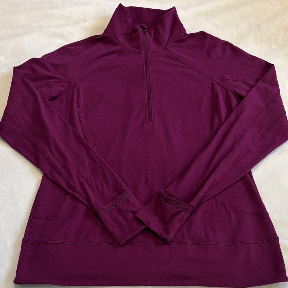 lululemon athletica Purple V-Neck Sweater